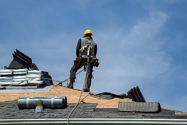 Professional Roof Repair technician working in North Windham, ME